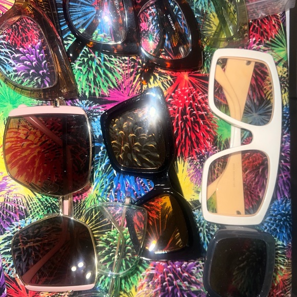 Multiples Assorted Colorful Glasses Set - Picture 3 of 4